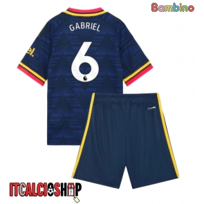 Arsenal Gabriel Magalhaes #6 Seconda Maglia Bambino 2026-27 Manica Corta (+ Pantaloni corti)